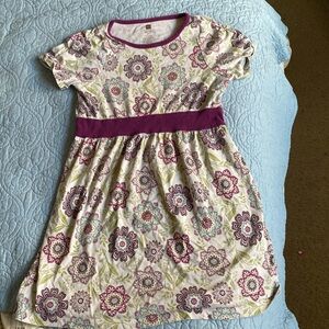 Tea size 7 purple flower sun dress